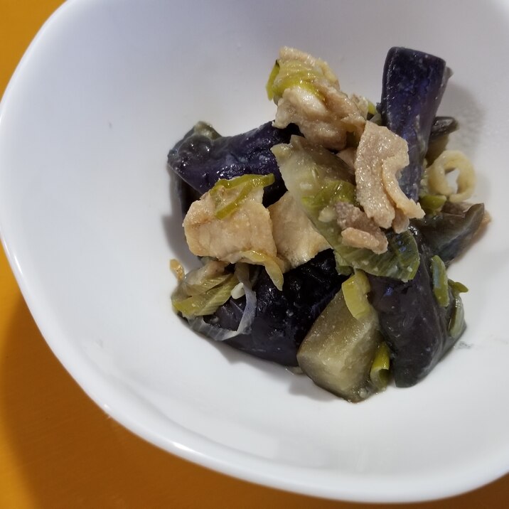ご飯がすむ!豚ナス炒め